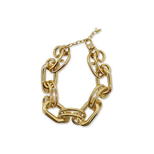Gold chain bracelet