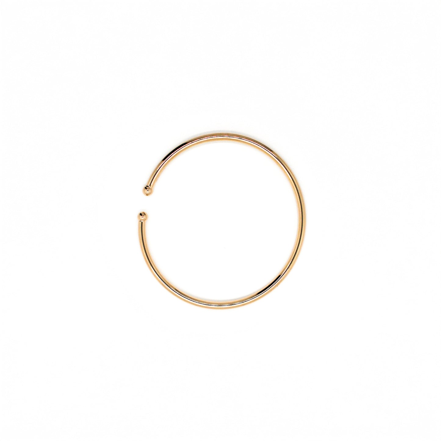 Gold thin cuff bracelet
